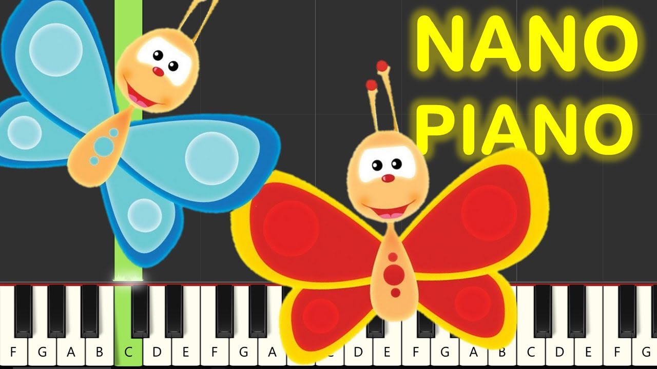BabyTV - Butterflies Piano Tutorial
