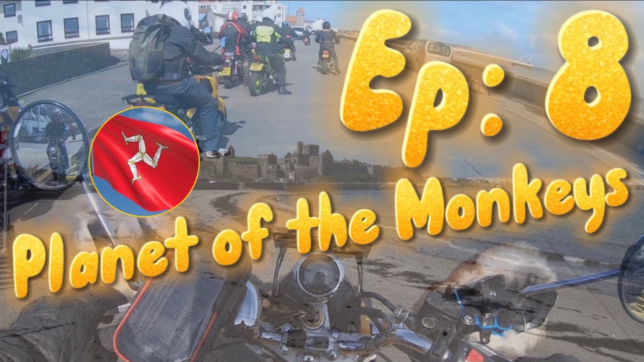 ISLE OF MAN 🇮🇲 : Planet of the Monkeys Tour 2023 : Ep 8 : Honda Monkey Bikes go to Peel Seafront