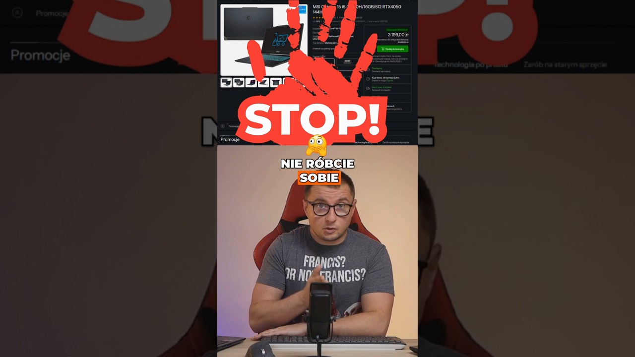 Nie Kupujcie TYCH (PATO) Laptop&oacute;w z PSEUDO PCOMOCJI ! #serwiskomputerowy #msi @MSIGamingOfficial