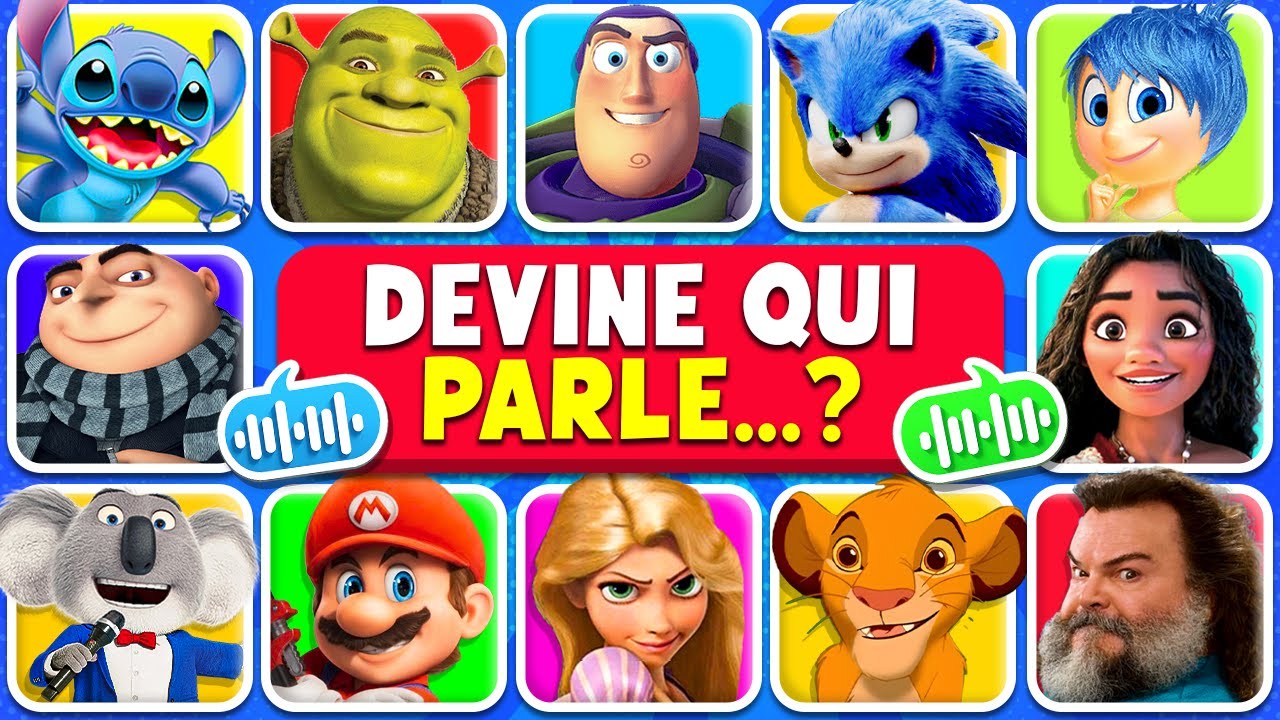 Devine qui PARLE...? Spécial DISNEY et DESSINS ANIMÉS 🎙️🔥✨ Vaiana, Lilo et Stitch, Les Schtroumpfs