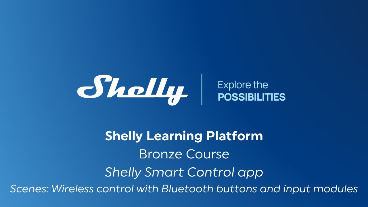 14.2 - Shelly Smart Control app &ndash; How to create automations (scenes) - Wireless control from inputs