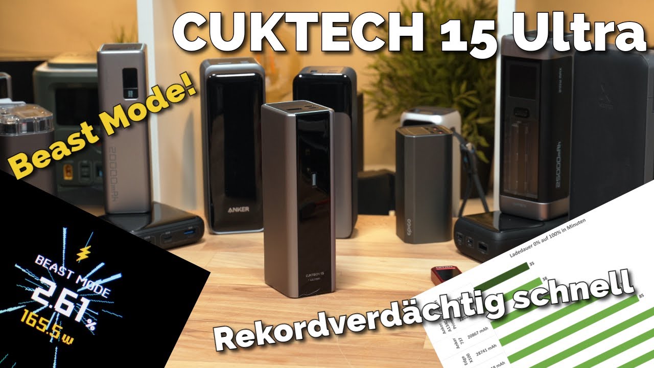 Mit Beast Mode! 0 auf 100% in 35 Minuten! CUKTECH 15 Ultra Test