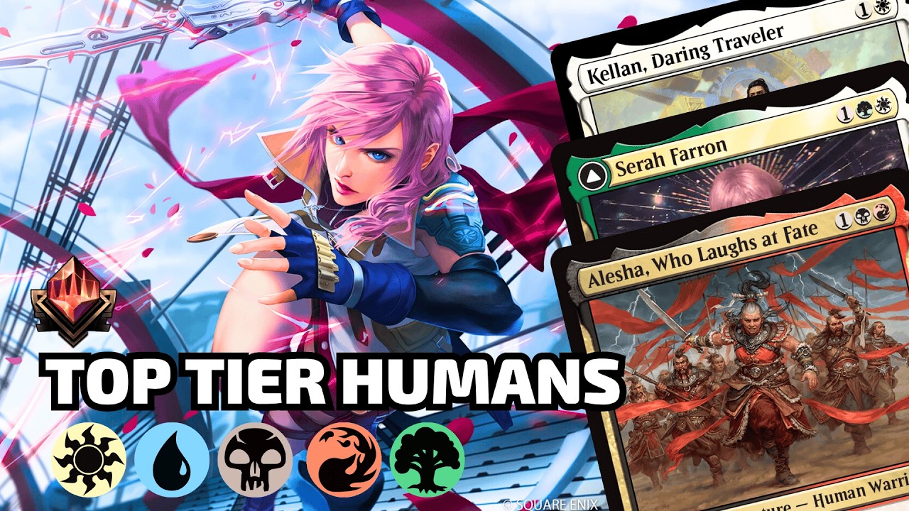 🔴⚫🟢⚪🔵New, WINNING 5-Color Humans Deck! | MTG Arena Standard