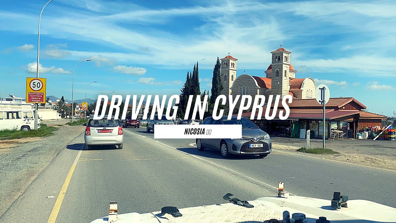 Driving in Nicosia Cyprus travel Vlog (2021) 4K 60fps