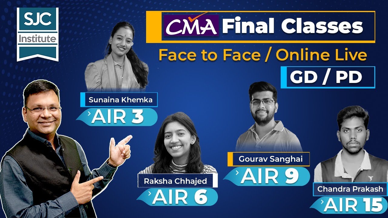 CMA Final New Syllabus Classes | Complete Details | Satish Jalan