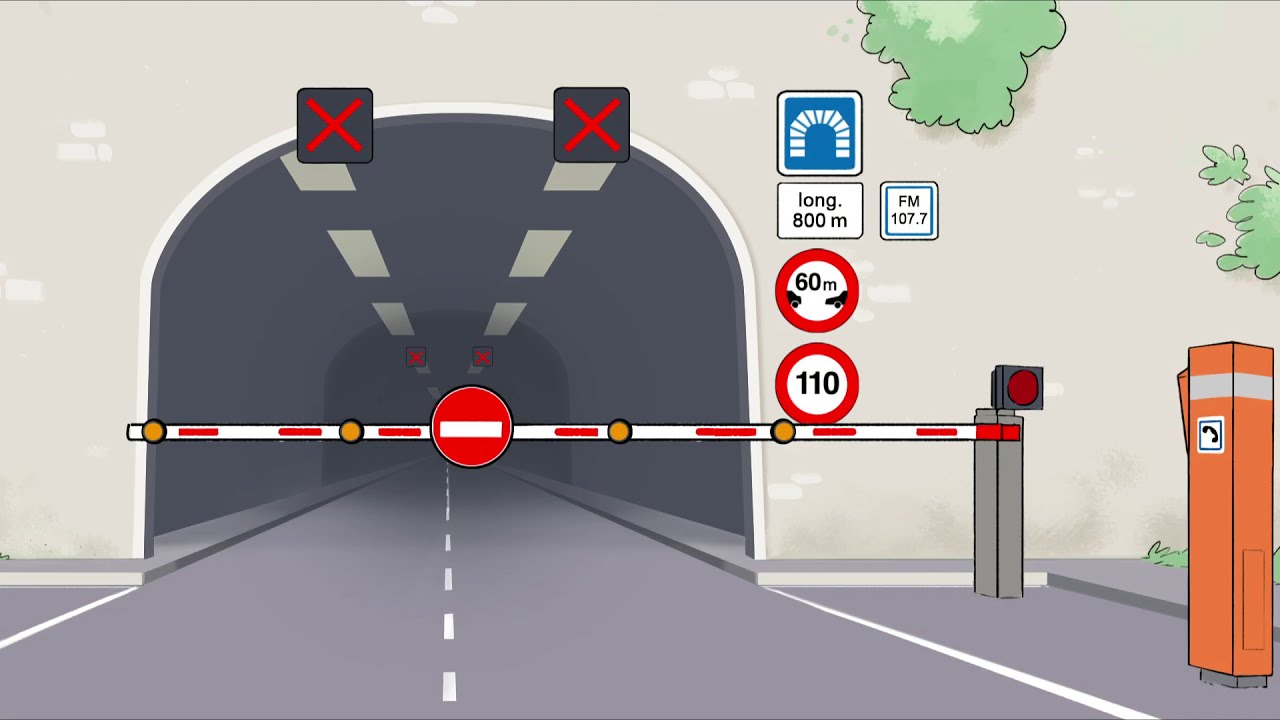 Tunnel mode d'emploi sur autoroute : en cas d'incendie dans un tunnel à sens unique
