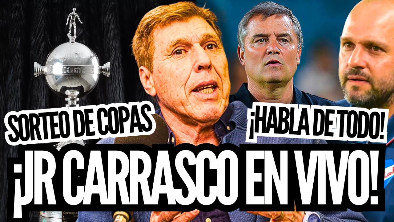 📻 JULIO RIOS | ¡EL SORTEO DE LIBERTADORES Y SUDAMERICANA! VIENE JUAN RAMÓN CARRASCO EN VIVO