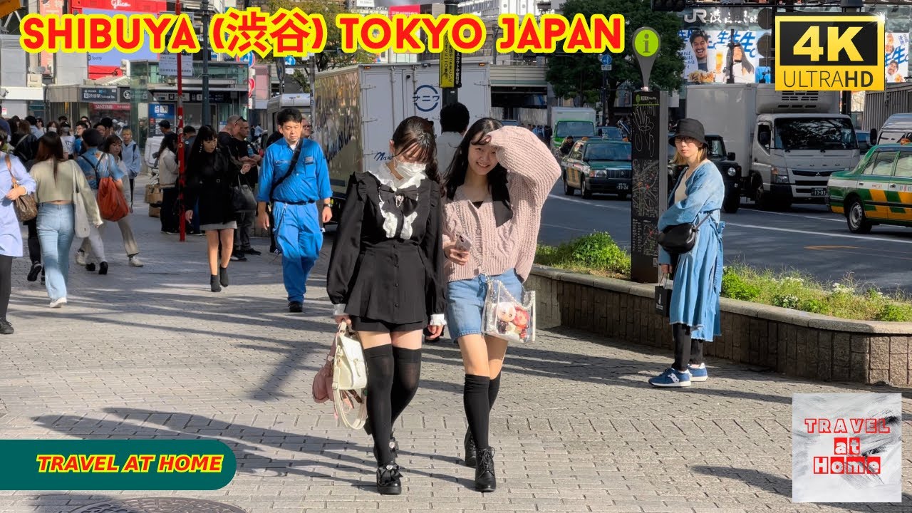 4k hdr japan travel | Walk in Shibuya (渋谷) Tokyo japan |  Relaxing Natural City ambience