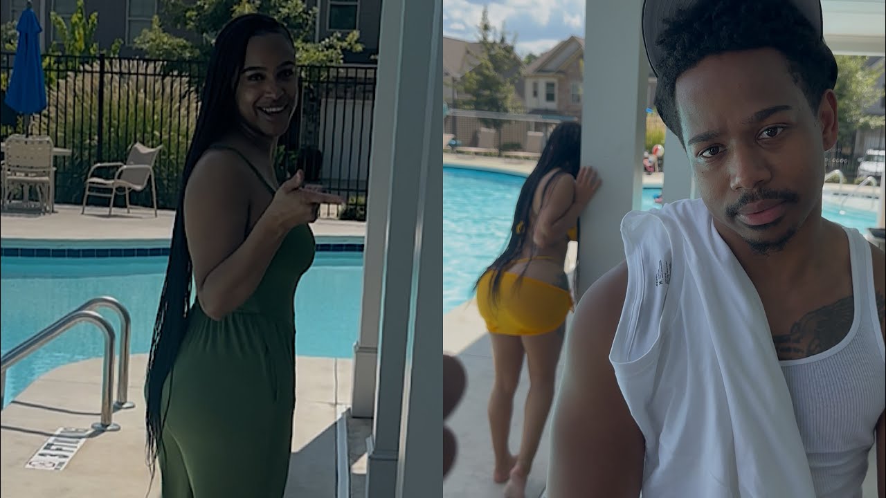 When Your Stud Friend Come To The Pool 👀