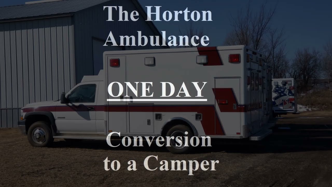 One Day Ambulance Conversion to a 4x4 All Season Camper