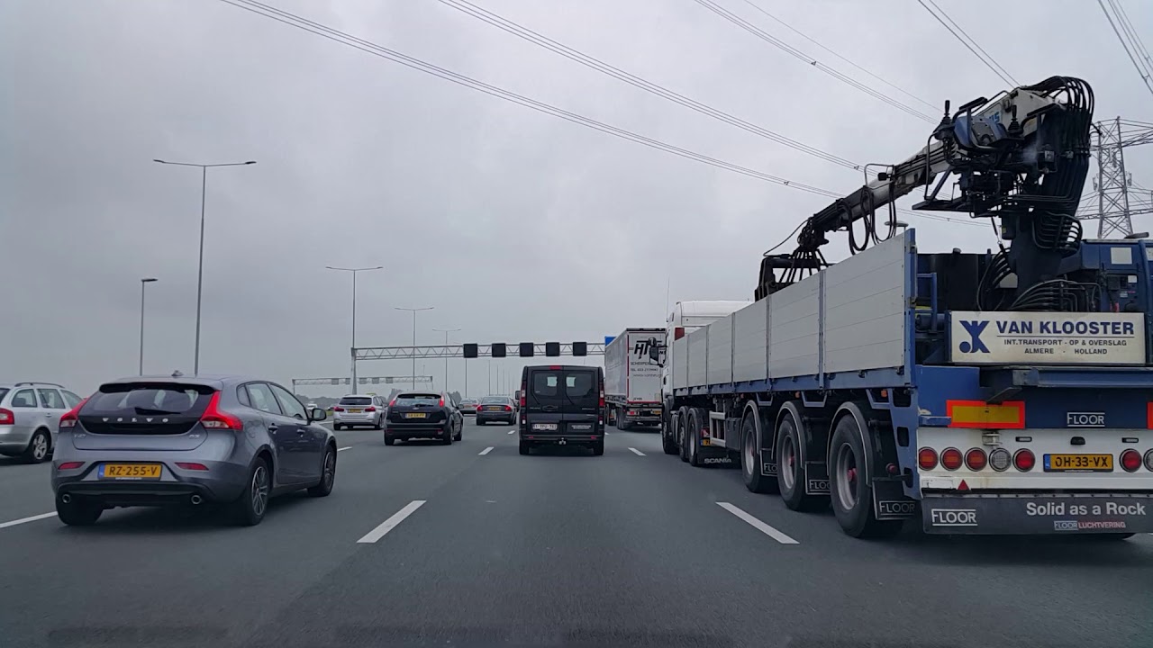 Dashcam Beelden Utrecht: A2 Toerit Maarssen ----》Knooppunt Holendrecht 》Knooppunt Amstel》A10.