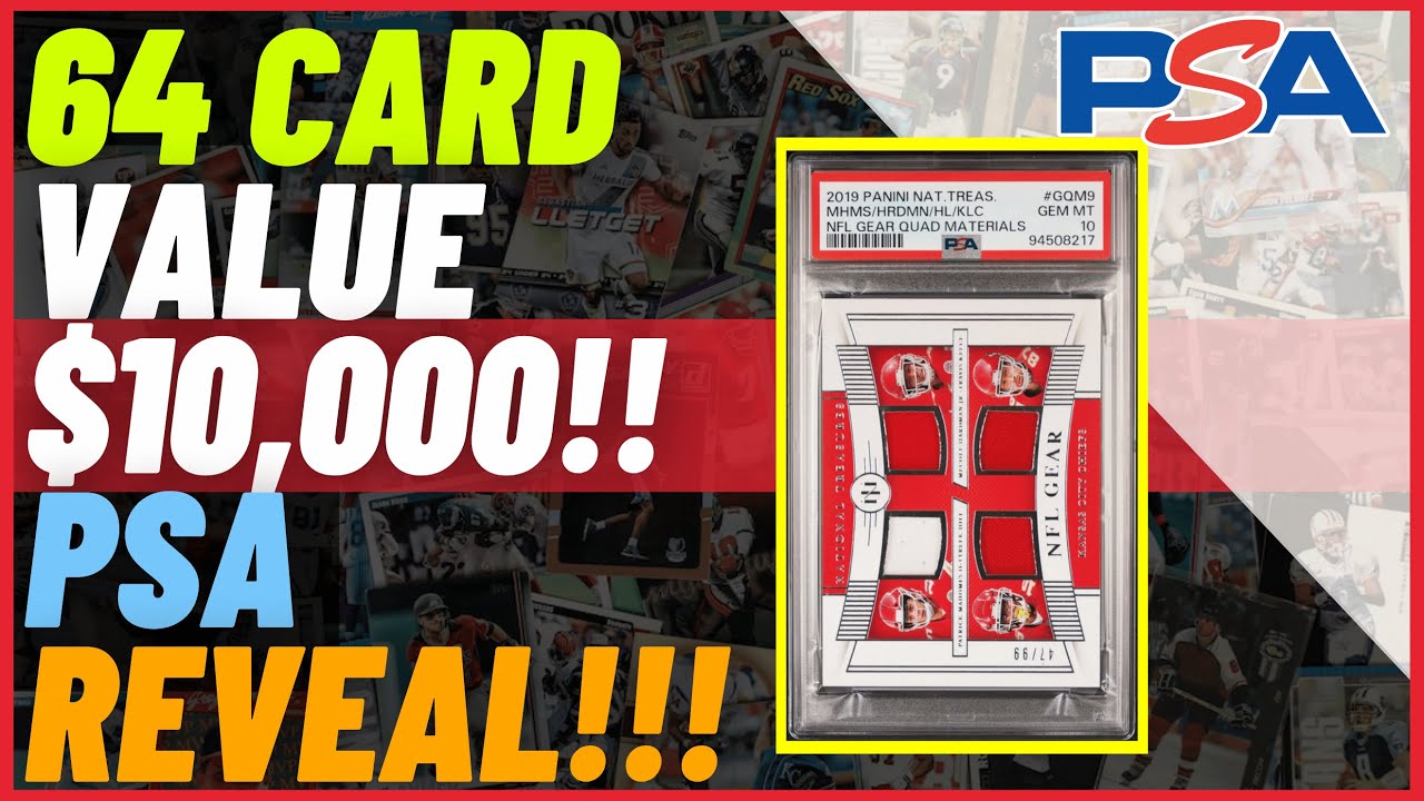 PSA SPORTS CARD REVEAL! 64 TOTAL CARDS - $10,000+ IN VALUE