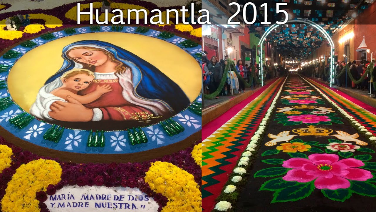 TAPETES DE ASERRÍN - SAWDUST RUGS - LA NOCHE QUE NADIE DUERME HUAMANTLA TLAXCALA 2015
