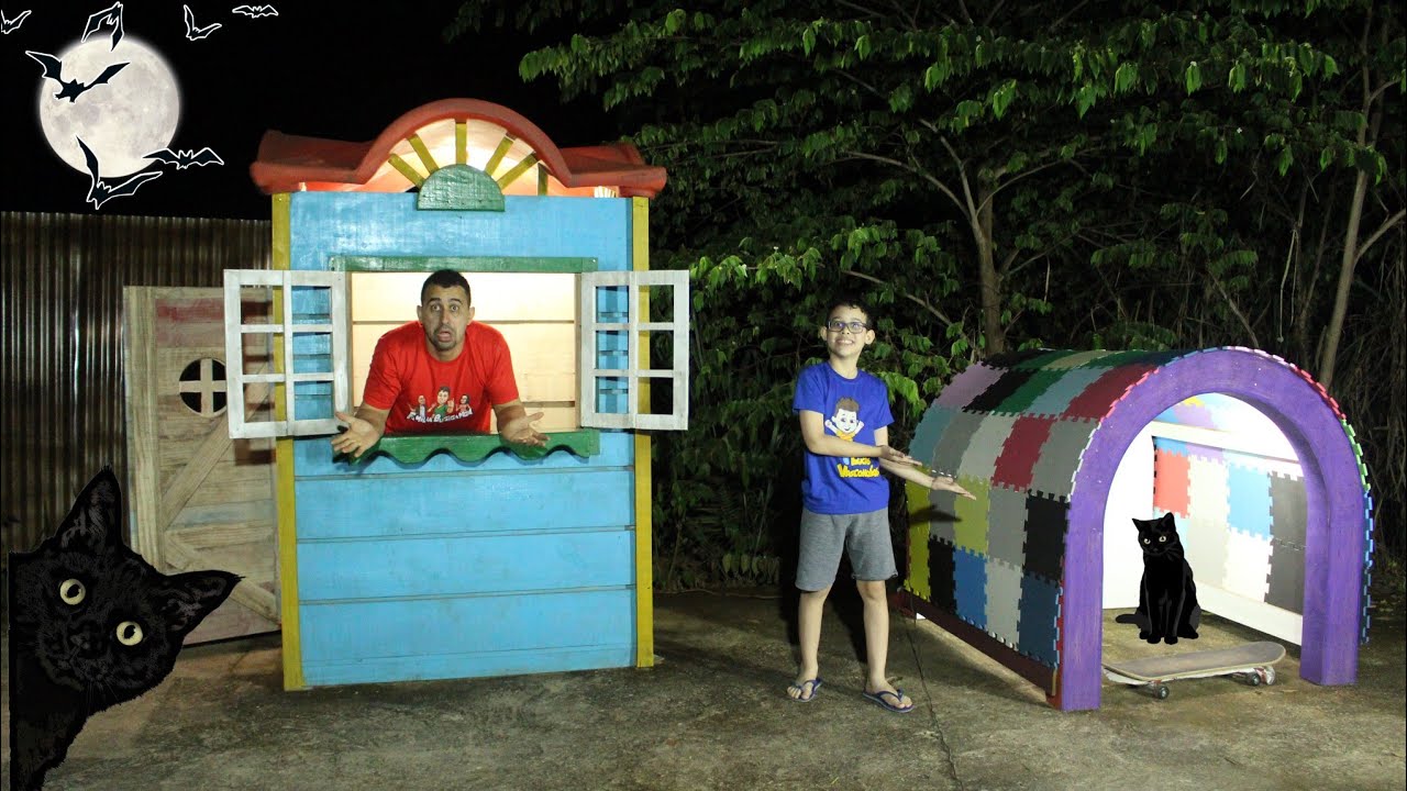 UM ACAMPAMENTO MUITO ENGRAÇADO NO NOSSO QUINTAL