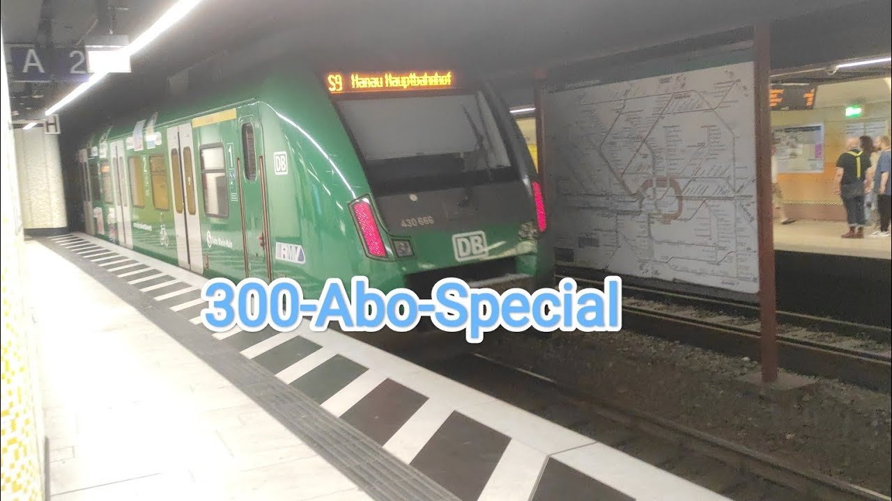 Züge am S-Bahnhof Frankfurt Hauptwache mit ET 423, ET 430 und Stadtbahn Frankfurt  (300-Abo-Special)