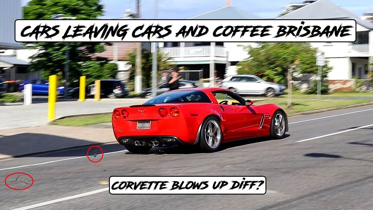Modified Cars Leaving Cars and Coffee Brisbane December Meet! | CORVETTE BLOWS DIFF!