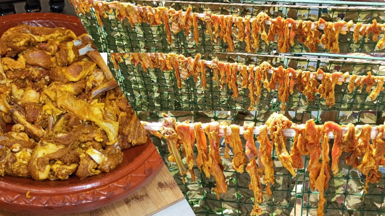 هذا هو السر الي ميخليش الذبان يقرب القديد👌وبلا كثرت التوابل بطريقة سهلة ويوجد بسرعة⚡القديد المغربي🇲🇦