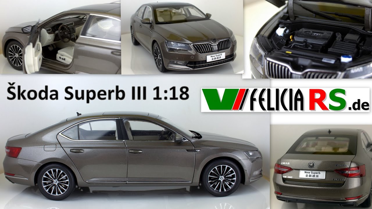 Škoda Superb III 1:18 Modell Paudi Model Shanghai Volkswagen