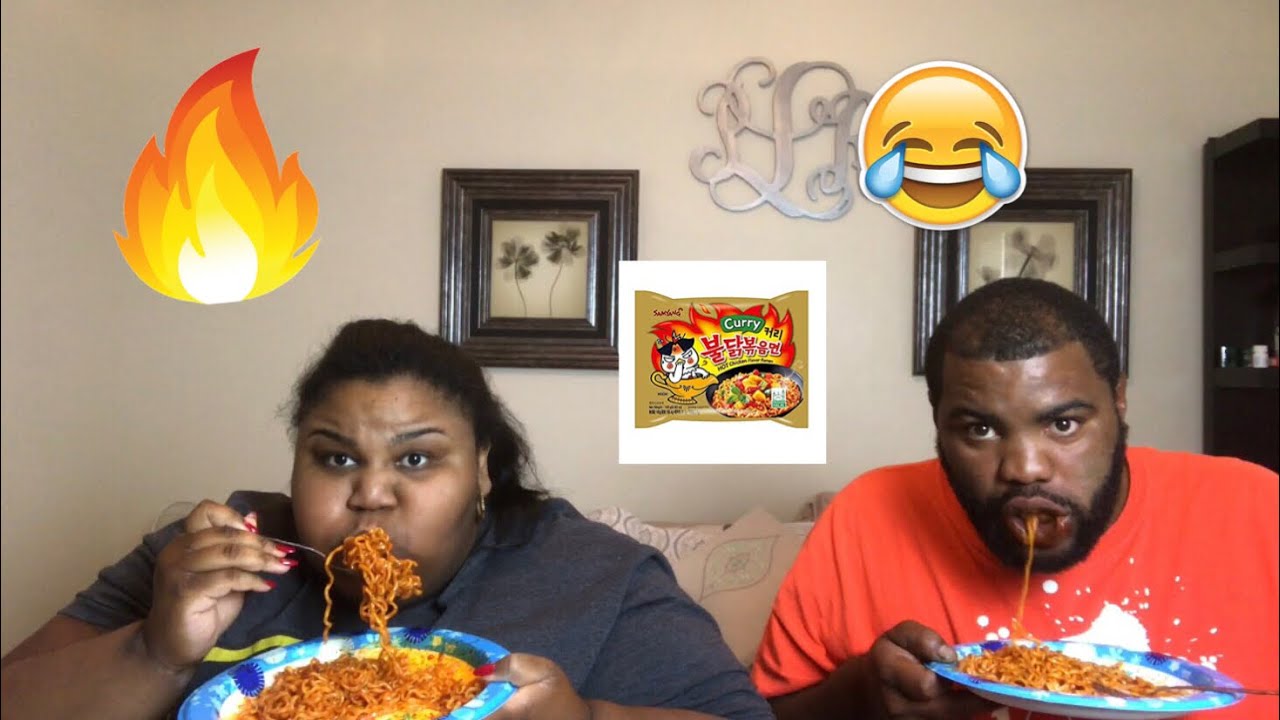 EXTREME SPICY KOREAN NOODLE CHALLENGE ( CURRY EDITION)