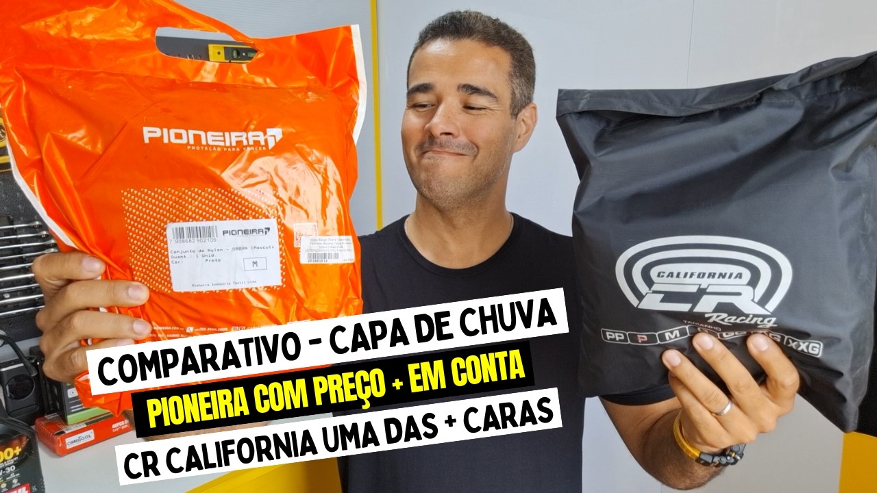 VALE A PENA PAGAR MAIS CARO EM UMA CAPA DE CHUVA: COMPARATIVO ENTRE PIONEIRA E CALIFORNIA