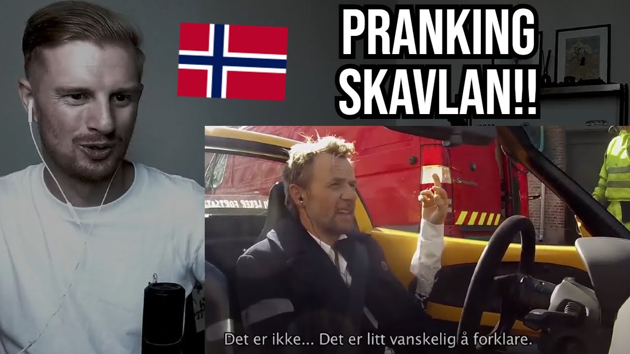 Reaction To Ylvis - Fjernstyrer Fredrik Skavlan i sportsbil (Norwegian Comedy)