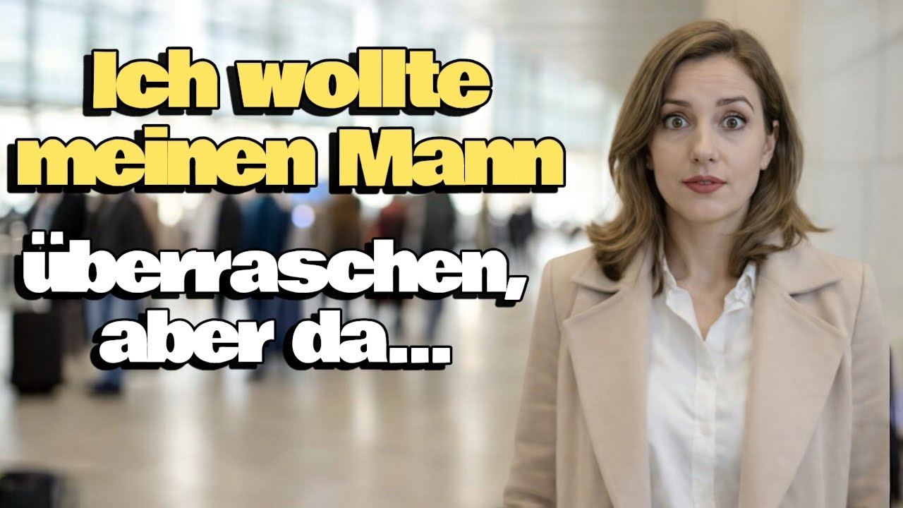 Ich bin früher gegangen, um meinem Mann ein Geschenk zu überreichen...
