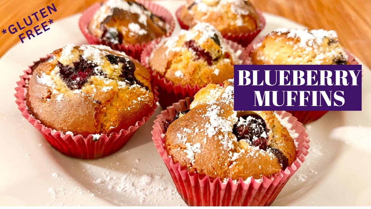 Soft & Fluffy BLUEBERRY MUFFINS | Gluten-Free