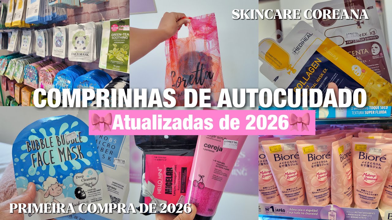 comprinhas de autocuidado & skincare asiática 2026💕 || primeiras compras de janeiro || beleza & mais