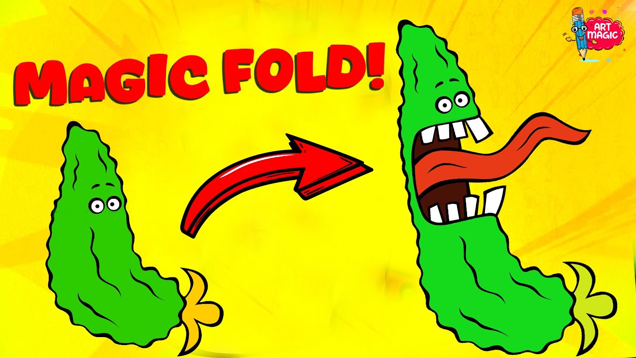 Funny Craft. How to draw  Bitter Gourd, when it gets its own taste