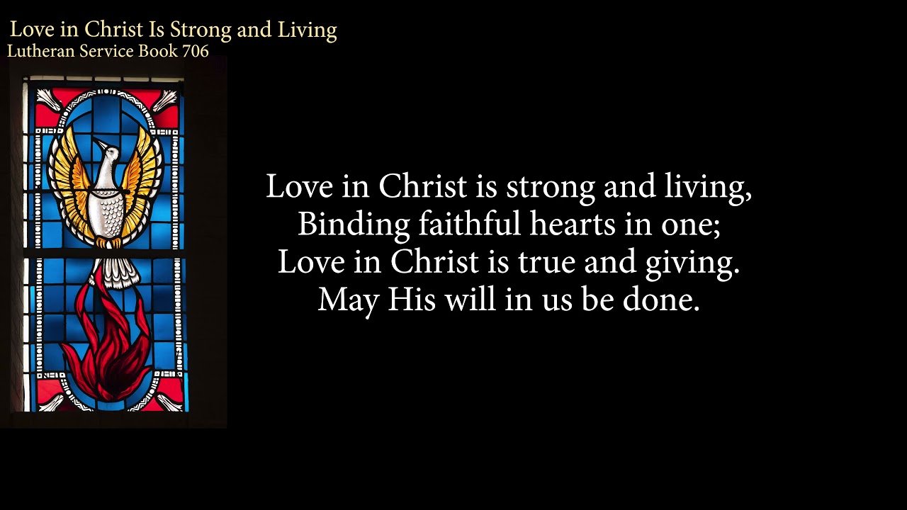 Hymn 706 Love in Christ Is Strong and Living
