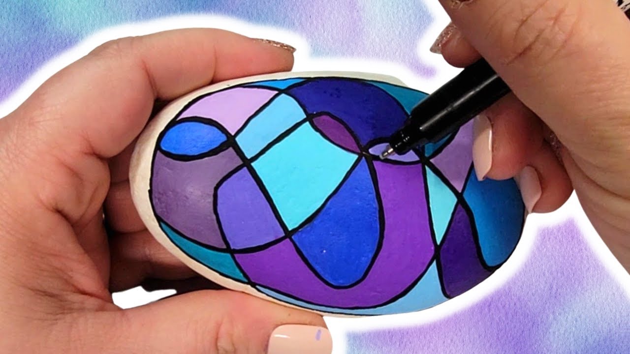 My Self Care Hack: Zentangle Rock Painting! ☮