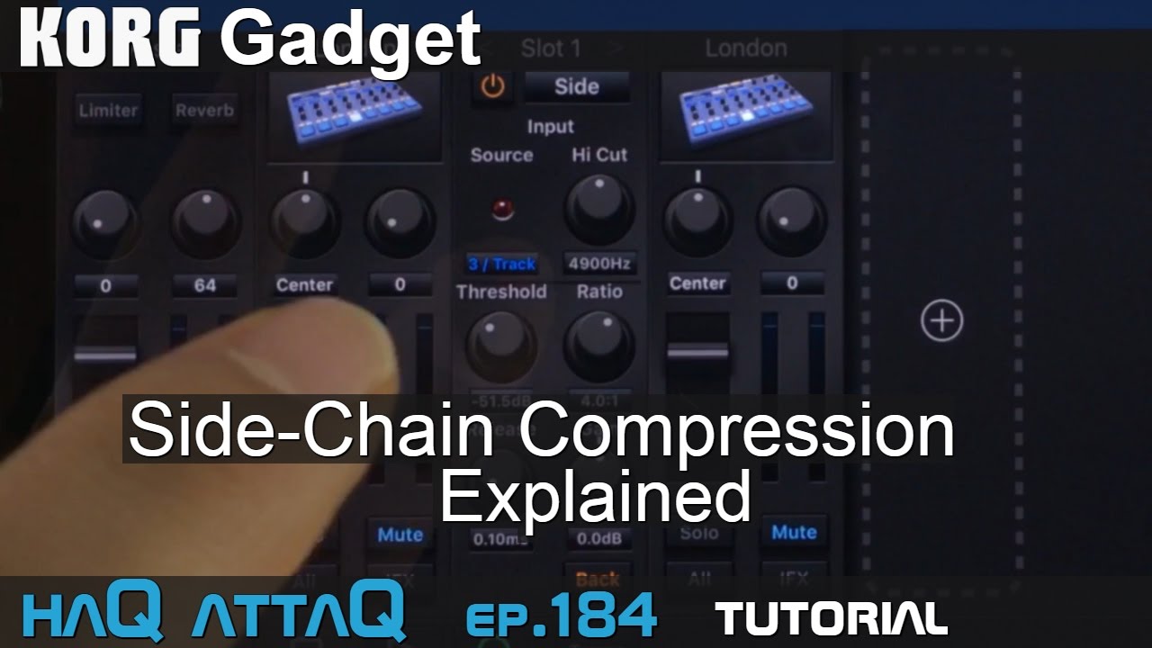 KORG Gadget │ Side-Chain Compression Tutorial - haQ attaQ 184