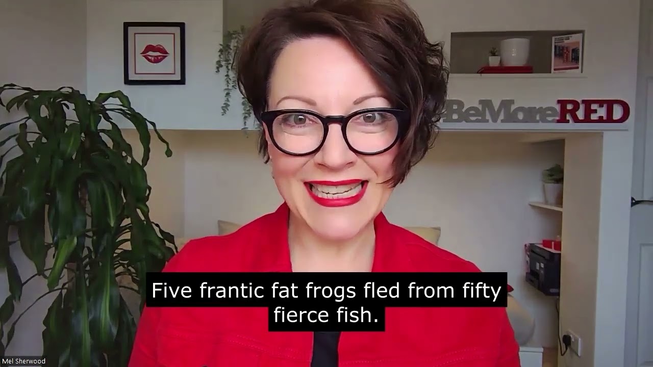 Tongue Twister for Presentation Warm Up - Five Frantic Fat Frogs