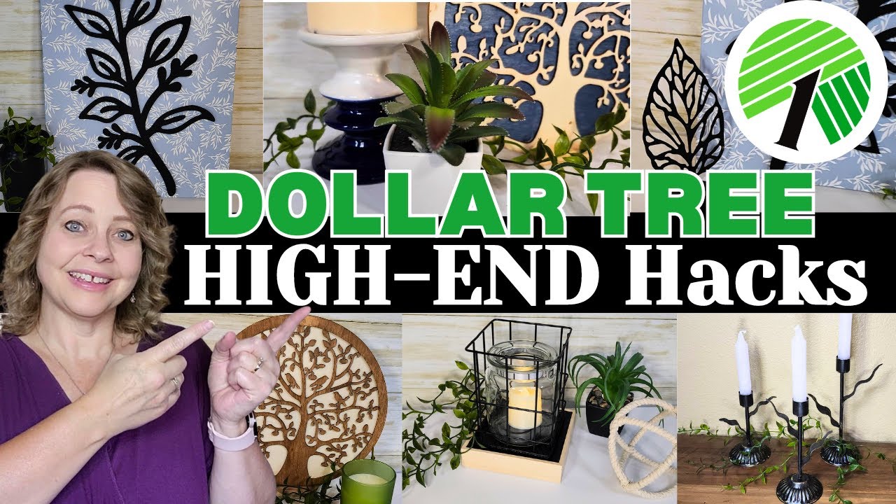 EASY HIGH-END Decor HACKS on a DOLLAR TREE Budget