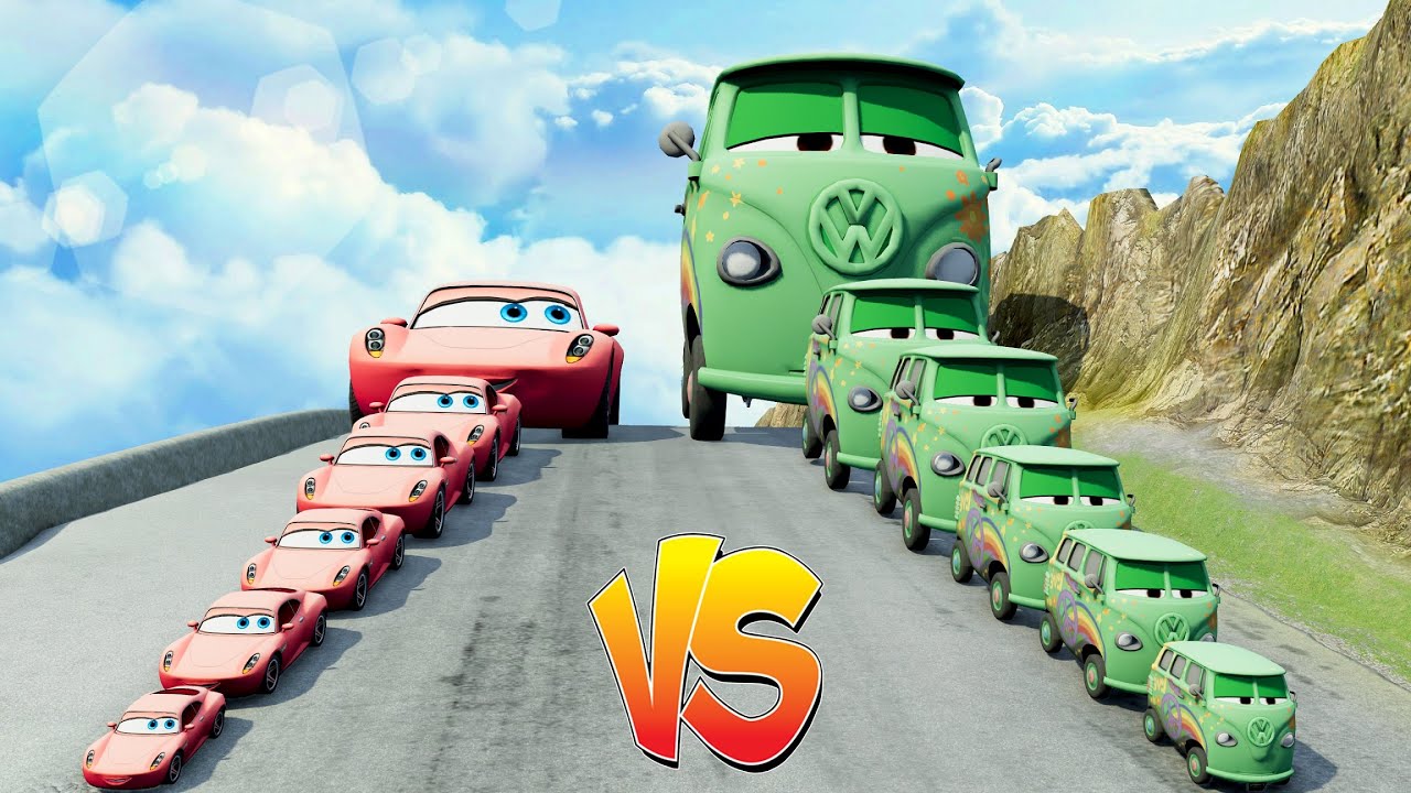 Big & Small Candice vs Big & Small Fillmore vs Hill - BeamNG.drive
