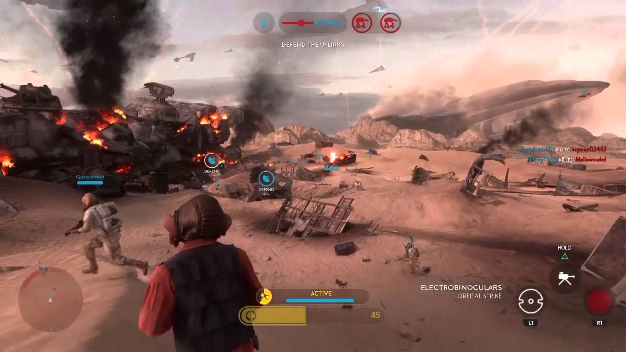Star Wars Battlefront 95 Nien Nunb Killstreak!