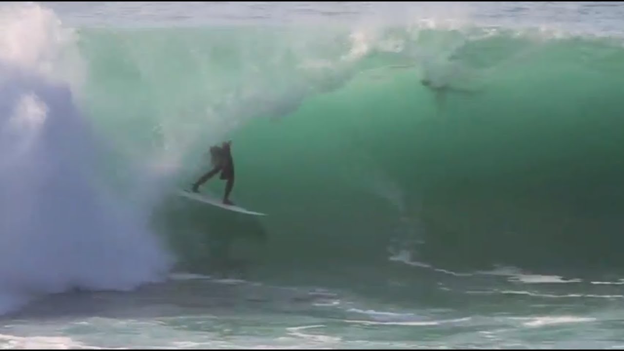 Bali surfers charging perfect Padang