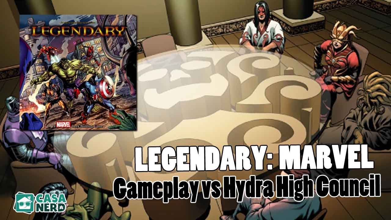 Legendary: A Marvel Deckbuilding Game - Gameplay vs Hydra High Council