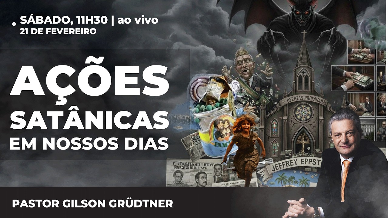 AÇÕES SATÂNICAS EM NOSSOS DIAS | PR. GILSON GRUDTNER | CULTO ADVENTISTA DE SÁBADO AO VIVO