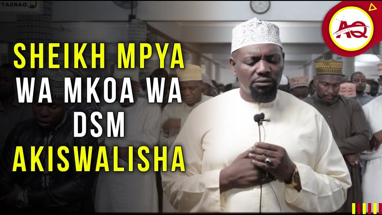 MASHALLAH! SHEIKH MKUU MPYA WA DSM AKISWALISHA SWALATUL ISHA | MASJID KICHANGANI