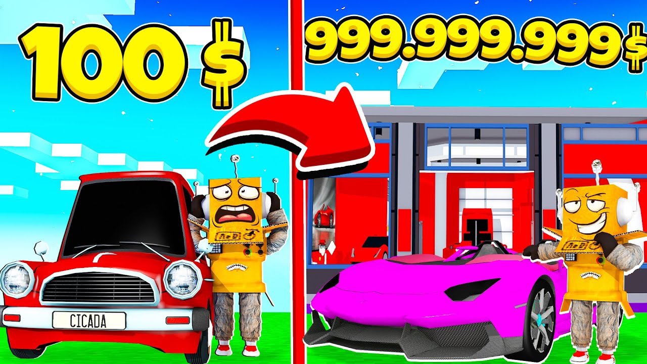 САМЫЙ ДОРОГОЙ АВТОСАЛОН В МИРЕ за 5 МИНУТ! ROBLOX