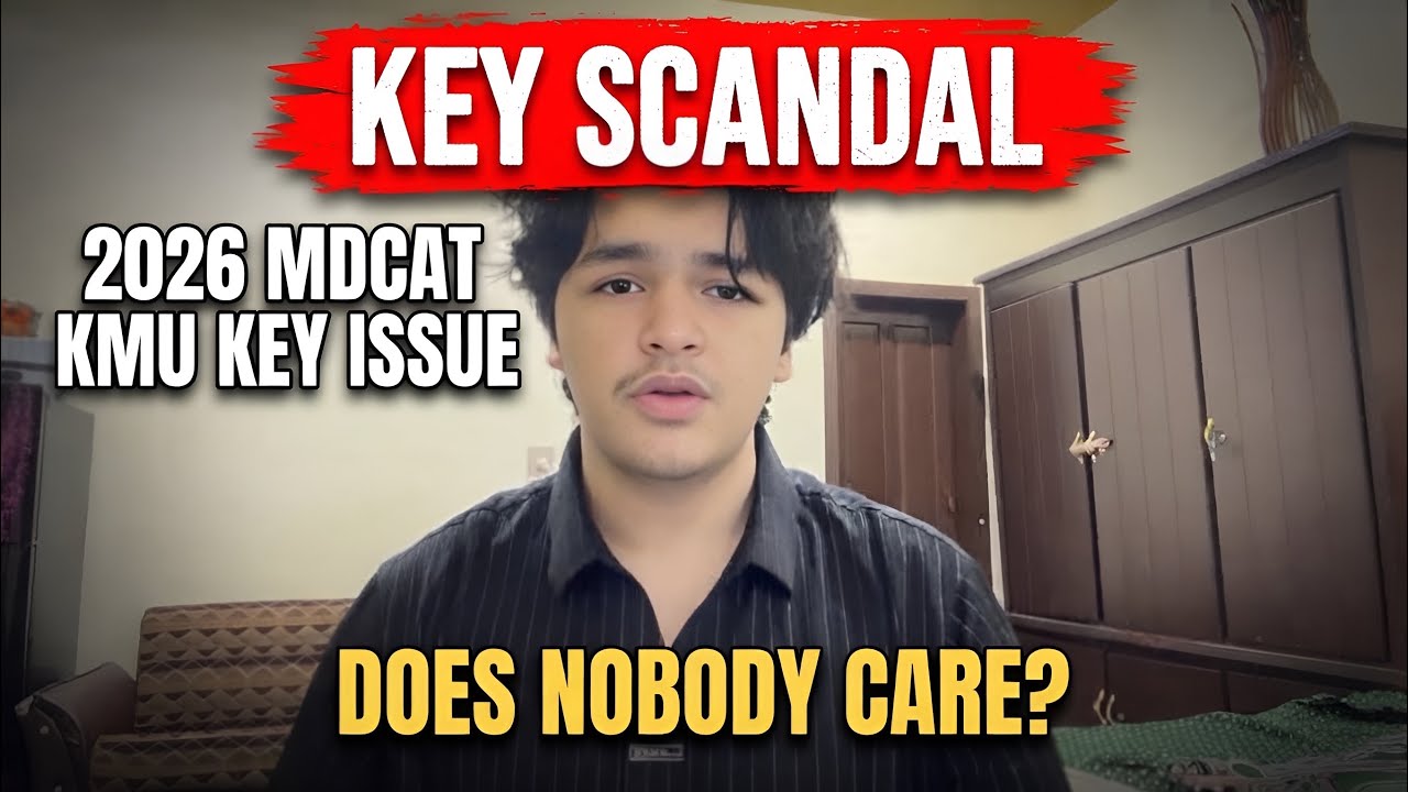Does nobody care? KMU MDCAT 2026 Key Scandal