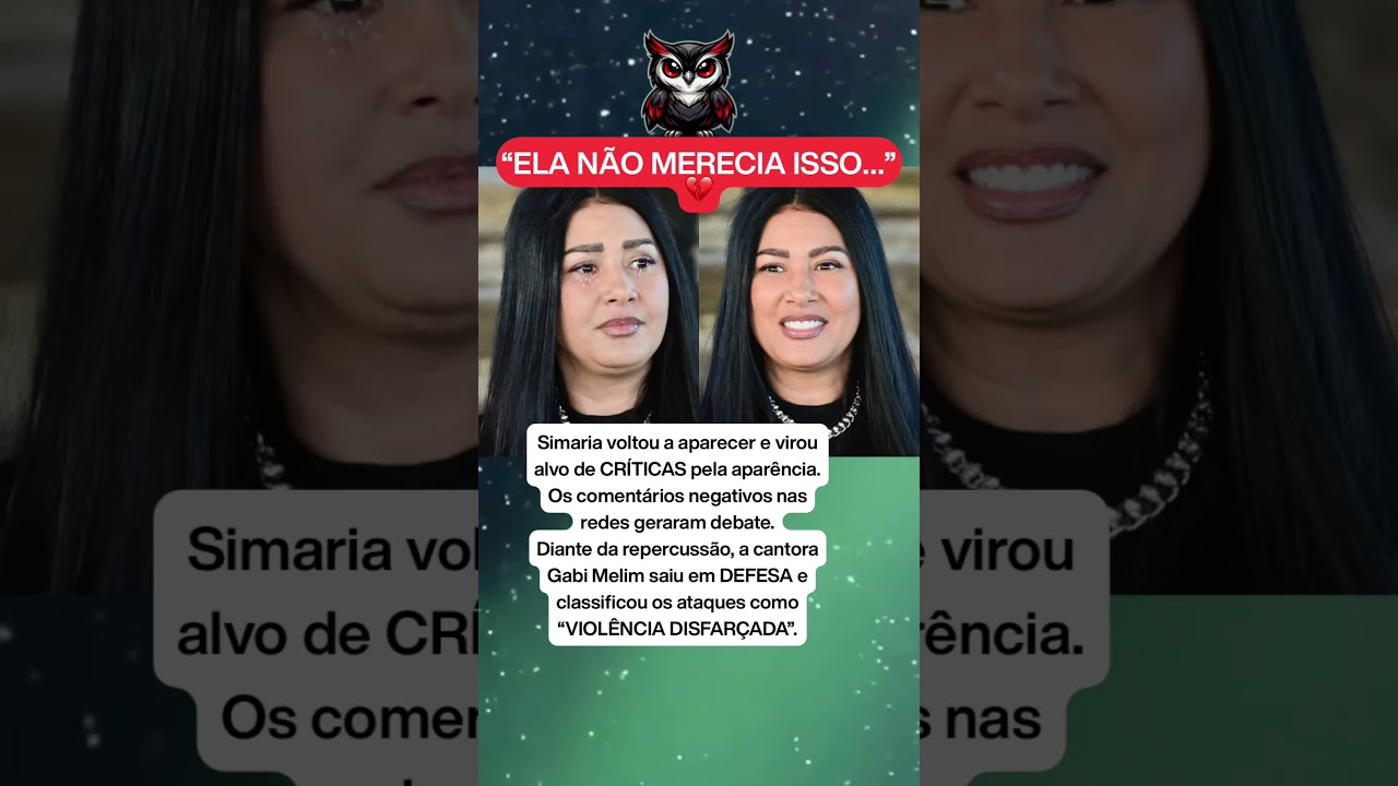 SIMARIA &Eacute; ALVO DE CR&Iacute;TICAS E DEFESA FORTE CHOCA A WEB