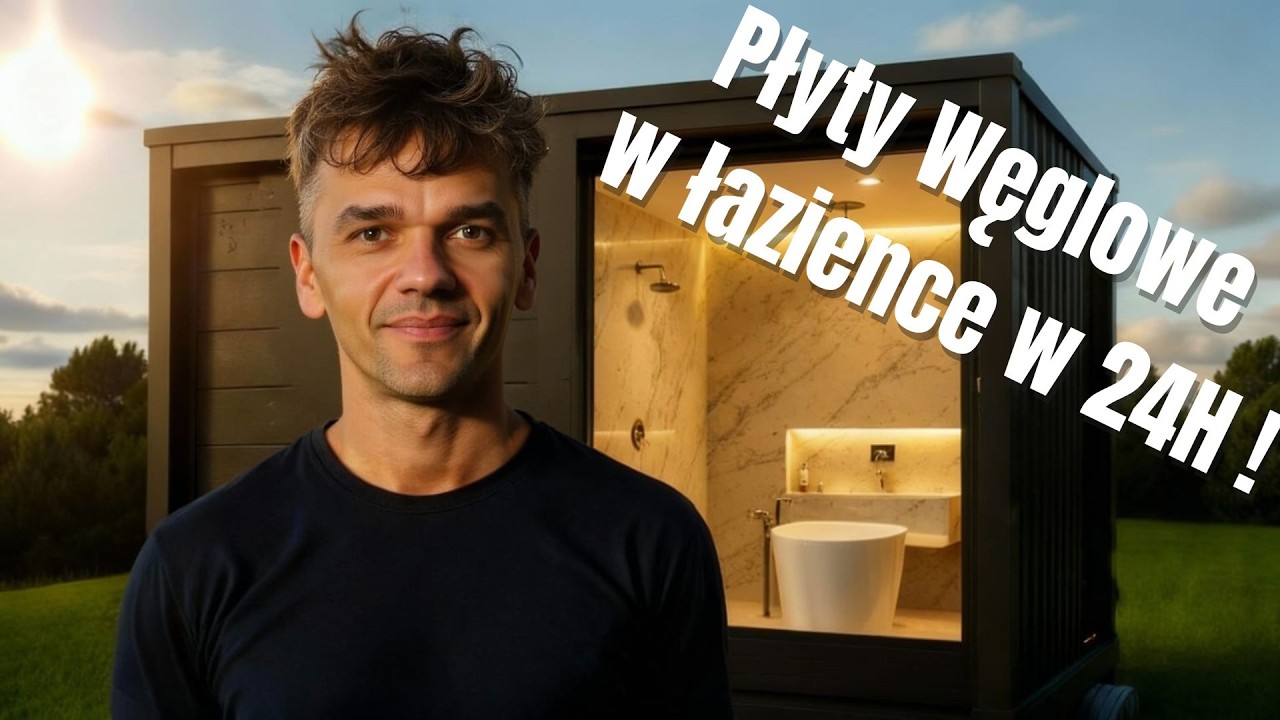 Łazienka z płyt węglowych w 24h – montaż, wykończenie i efekt końcowy