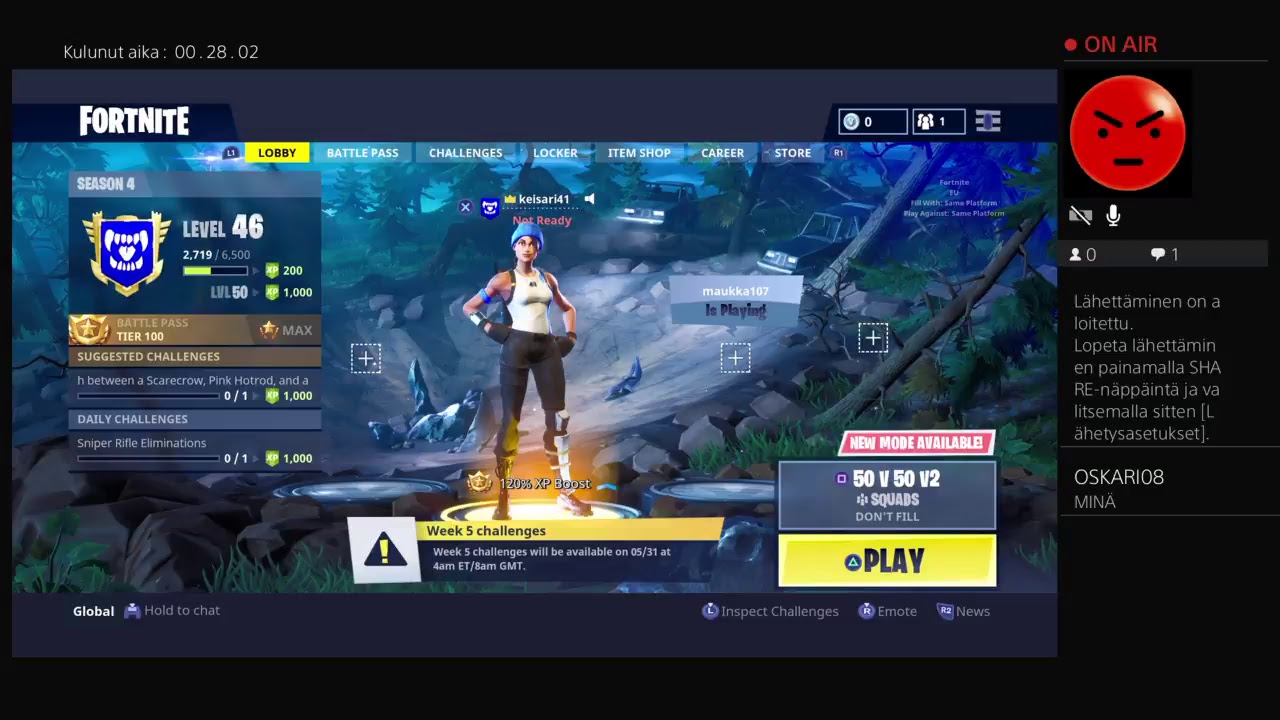 Fortnite suomi  striimi