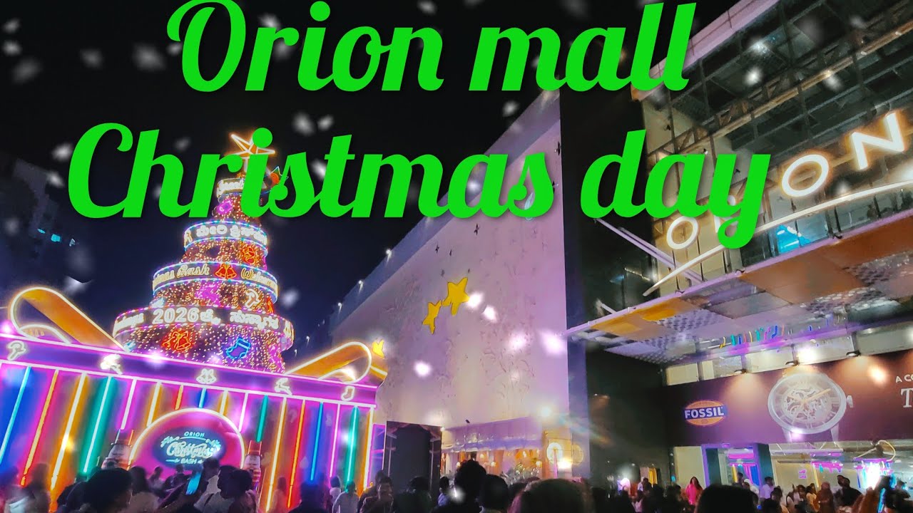 Orion Mall Christmas 2025 bengloru 