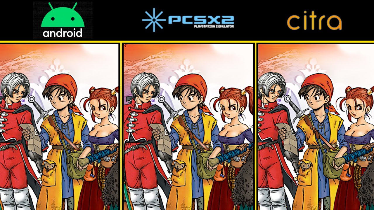 Dragon Quest VIII | Сравнение Android, PCSX2 и Citra | PS2 / Nintendo 3DS