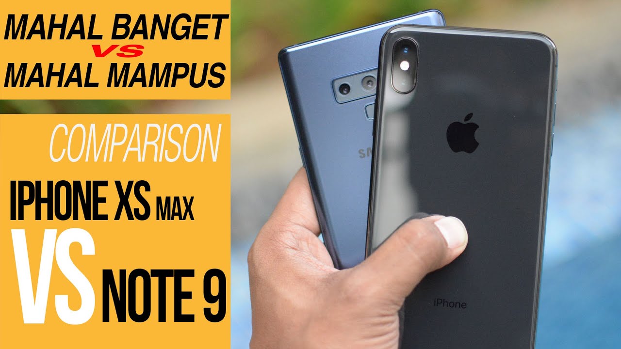 iPhone XS MAX vs Galaxy Note 9 COMPARISON REVIEW INDONESIA