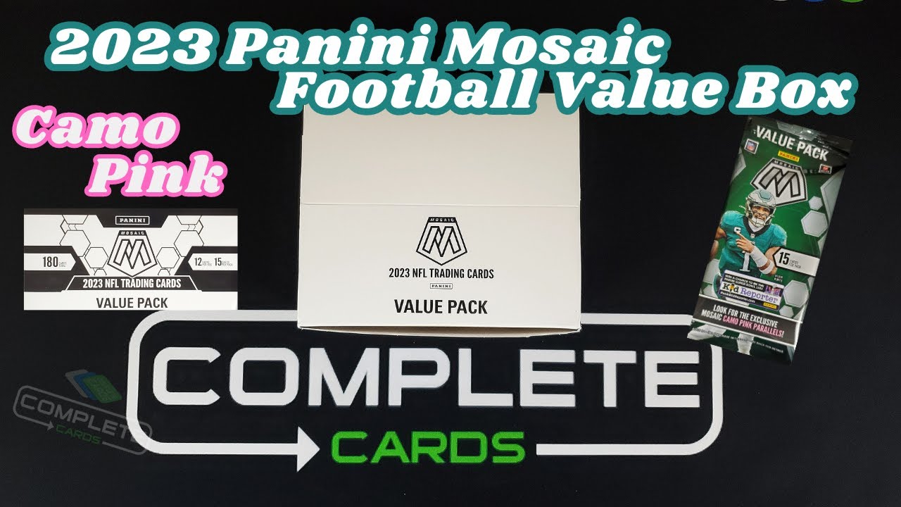 2023 Panini Mosaic Football Value pack box Camo Pink