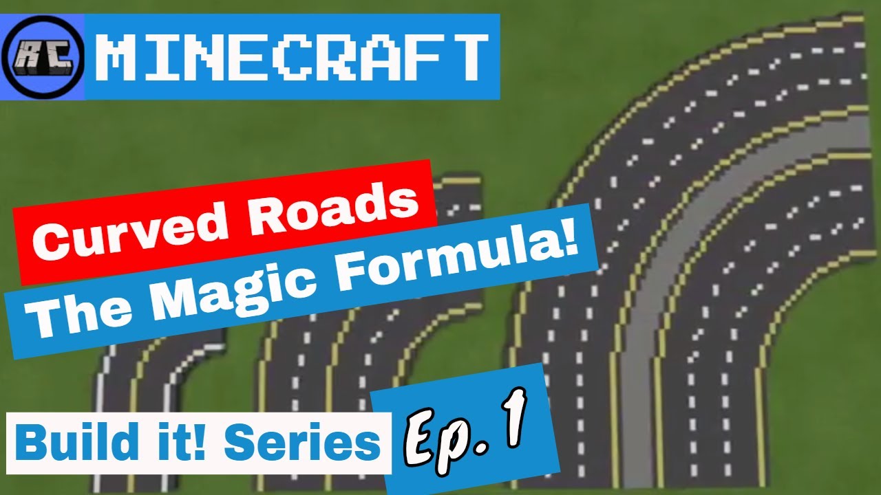 MINECRAFT City Build | How to Build a City | Curved Roads - The Magic Formula | Build it Series  Ep1